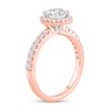Thumbnail Image 2 of 1-1/2 CT. T.W. Certified Lab-Grown Diamond Frame Engagement Ring in 14K Rose Gold (F/VS2)
