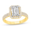 Thumbnail Image 0 of 2 CT. T.W. Emerald Certified Lab-Created Diamond Frame Engagement Ring in 14K Gold (F/VS2)