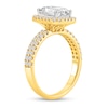 Thumbnail Image 1 of 2 CT. T.W. Emerald Certified Lab-Created Diamond Frame Engagement Ring in 14K Gold (F/VS2)