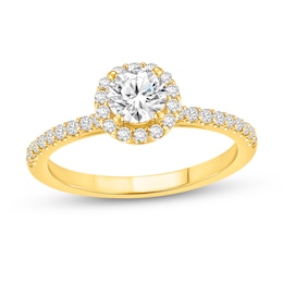 3/4 CT. T.W. Certified Lab-Grown Diamond Frame Engagement Ring in 14K Gold (F/VS2)