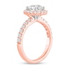 Thumbnail Image 2 of 2-1/4 CT. T.W. Certified Lab-Grown Diamond Frame Engagement Ring in 14K Rose Gold (F/VS2)