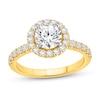 Thumbnail Image 0 of 2-1/4 CT. T.W. Certified Lab-Created Diamond Frame Engagement Ring in 14K Gold (F/VS2)