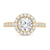 Thumbnail Image 3 of 2-1/4 CT. T.W. Certified Lab-Grown Diamond Frame Engagement Ring in 14K Gold (F/VS2)