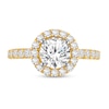 Thumbnail Image 2 of 2-1/4 CT. T.W. Certified Lab-Created Diamond Frame Engagement Ring in 14K Gold (F/VS2)