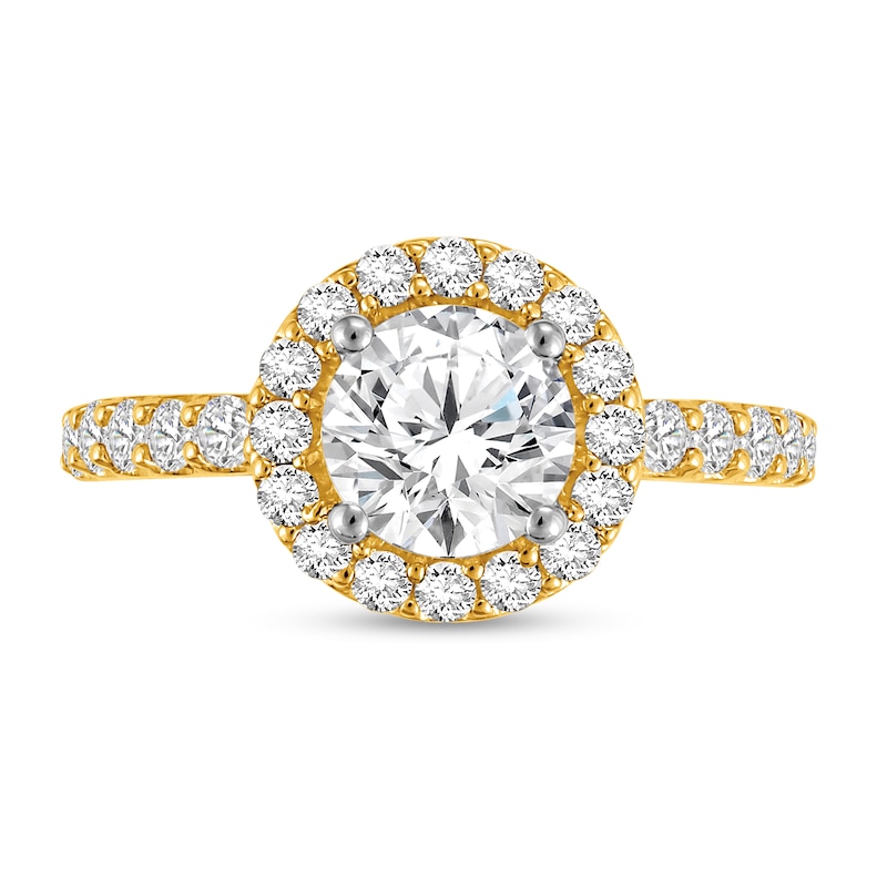 2-1/4 CT. T.W. Certified Lab-Created Diamond Frame Engagement Ring in 14K Gold (F/VS2)