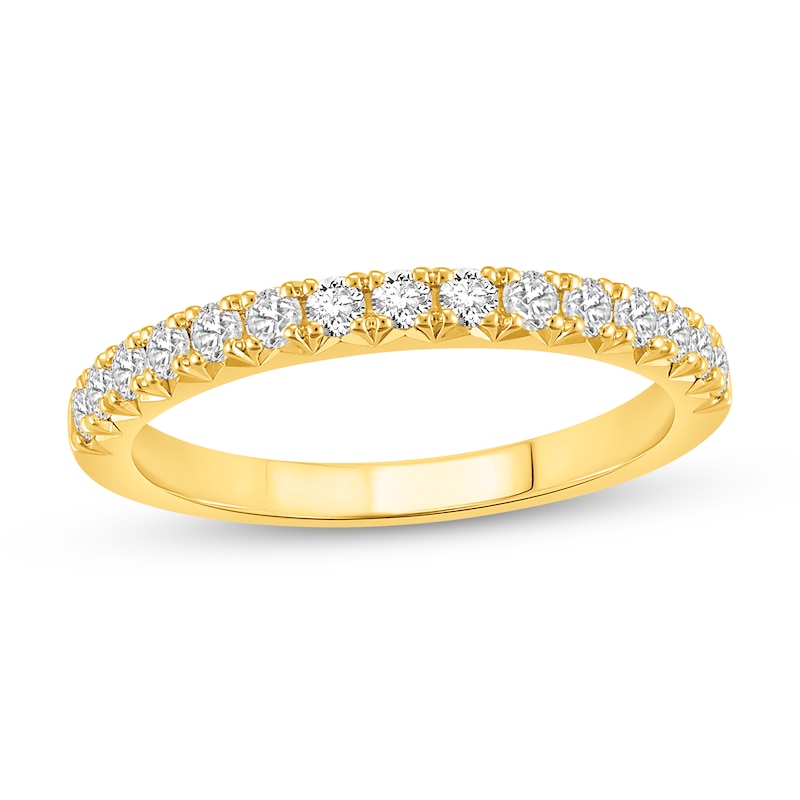 Main Image 1 of 1/2 CT. T.W. Certified Lab-Grown Diamond Wedding Band in 14K Gold (F/VS2)