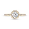 Thumbnail Image 4 of 1-1/2 CT. T.W. Certified Lab-Grown Diamond Frame Engagement Ring in 14K Gold (F/VS2)