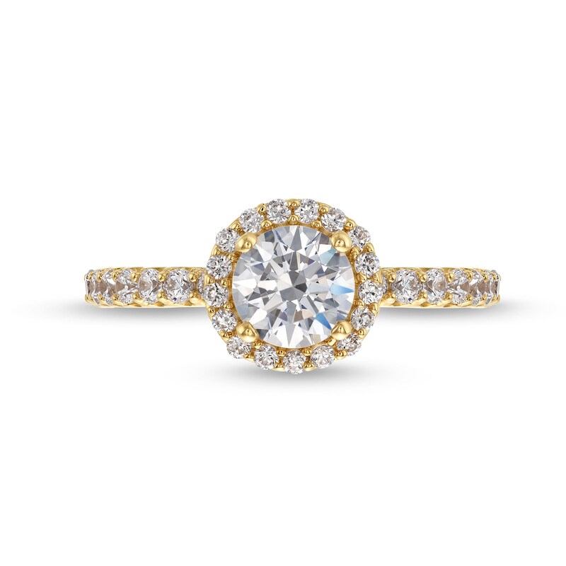 Main Image 4 of 1-1/2 CT. T.W. Certified Lab-Grown Diamond Frame Engagement Ring in 14K Gold (F/VS2)