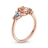 Thumbnail Image 3 of Oval Morganite, Aquamarine and Opal Cluster Ring in 10K Rose Gold