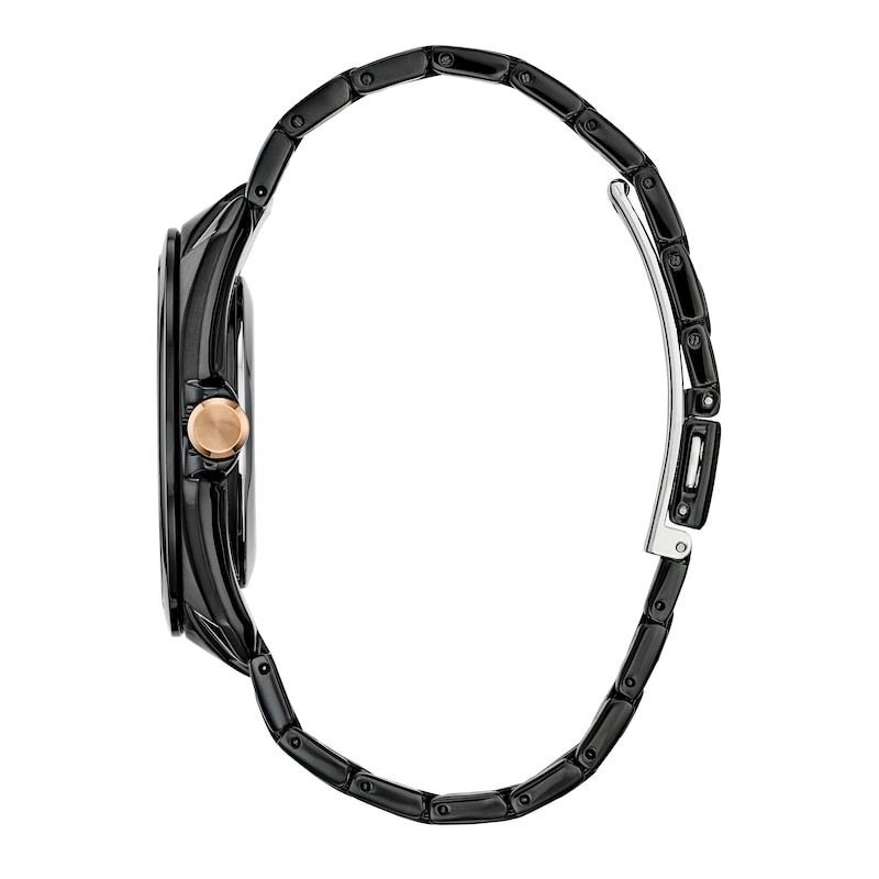 Main Image 2 of Men's Citizen Eco-Drive® Tony Stark "I Love You 3000" Black IP Watch with Black Dial (Model: AW1019-52W)