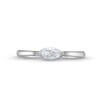 Thumbnail Image 4 of 1/3 CT. Marquise Diamond Sideways Solitaire Engagement Ring in 14K White Gold (I/I1)