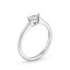 Thumbnail Image 2 of 1/4 CT. Pear-Shaped Diamond Sideways Solitaire Engagement Ring in 14K White Gold (I/I1)