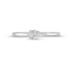 Thumbnail Image 4 of 1/4 CT. Pear-Shaped Diamond Sideways Solitaire Engagement Ring in 14K White Gold (I/I1)