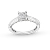 Thumbnail Image 0 of 1 CT. T.W. Princess-Cut Diamond Edge Engagement Ring in 14K White Gold (I/I2)