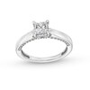 Thumbnail Image 1 of 1 CT. T.W. Princess-Cut Diamond Edge Engagement Ring in 14K White Gold (I/I2)