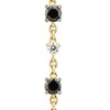 Thumbnail Image 2 of 1/2 CT. T.W. Black and White Diamond Alternating Linear Drop Necklace in 10K Gold - 17"