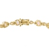 Thumbnail Image 2 of EFFY™ Collection Opal and 3/8 CT. T.W. Diamond Line Bracelet in 14K Gold