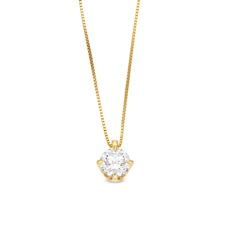 Main Image 1 of 1/2 CT. Certified Lab-Grown Diamond Solitaire Pendant in 14K Gold (F/SI2)