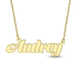Bold Cursive Script Name Necklace (1 Line)