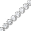 Thumbnail Image 1 of 4 CT. T.W. Certified Lab-Grown Diamond Tennis Bracelet in 10K White Gold (I/SI2)
