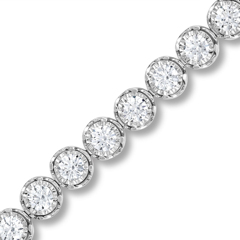 Main Image 1 of 4 CT. T.W. Certified Lab-Grown Diamond Tennis Bracelet in 10K White Gold (I/SI2)