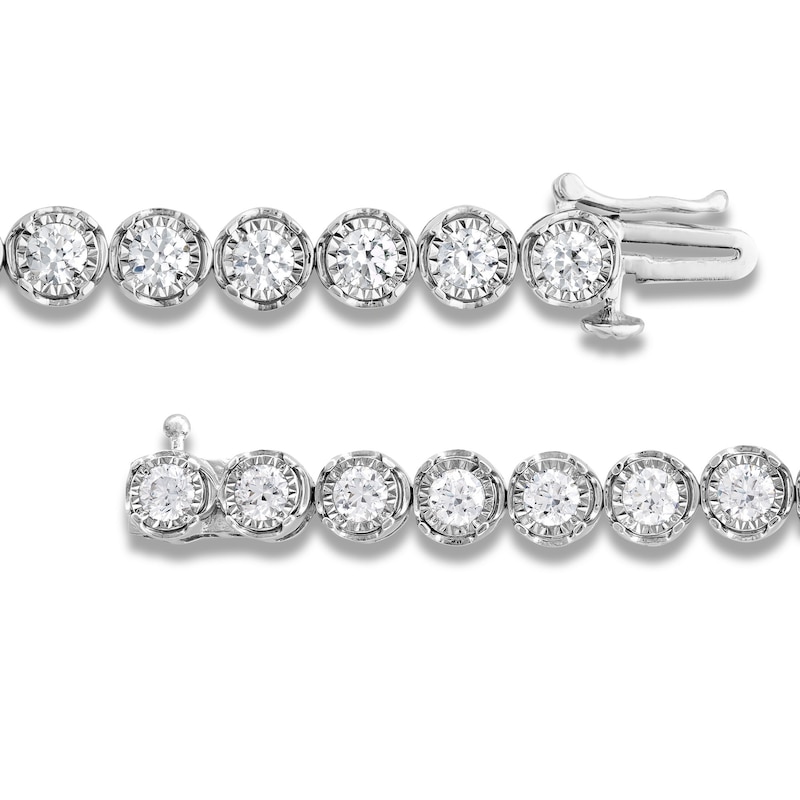 Main Image 4 of 4 CT. T.W. Certified Lab-Grown Diamond Tennis Bracelet in 10K White Gold (I/SI2)
