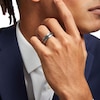 Thumbnail Image 2 of 8.0mm Black Sapphire Wedding Band in Black Ion-Plated Tungsten