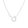 Thumbnail Image 2 of 1-1/8 CT. T.W. Certified Lab-Grown Diamond Solitaire Framed Pendant in 14K White Gold (F/SI2)