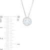 Thumbnail Image 4 of 1-1/8 CT. T.W. Certified Lab-Grown Diamond Solitaire Framed Pendant in 14K White Gold (F/SI2)