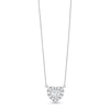 Thumbnail Image 1 of 1/2 CT. T.W. Certified Multi-Lab-Grown Diamond Heart Necklace in 14K White Gold (F/SI2)