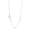 Thumbnail Image 2 of 1/2 CT. T.W. Certified Multi-Lab-Created Diamond Heart Necklace in 14K White Gold (F/SI2)