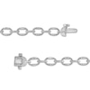 Thumbnail Image 3 of 1/3 CT. T.W. Diamond Oval Link Bracelet in Sterling Silver - 7.0"