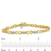 Thumbnail Image 4 of 1/5 CT. T.W. Diamond Alternating Marquise and Infinity Link Bracelet in 10K Gold - 7.25"