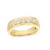 Thumbnail Image 1 of Vera Wang Love Collection Men's 1 CT. T.W. Square Diamond Five Stone Wedding Band in 14K Gold