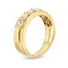 Thumbnail Image 3 of Vera Wang Love Collection Men's 1 CT. T.W. Square Diamond Five Stone Wedding Band in 14K Gold