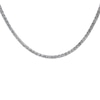Thumbnail Image 1 of White Lab-Created Sapphire Tennis Necklace in Sterling Silver