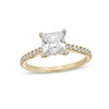 Thumbnail Image 1 of 1-3/4 CT. T.W. Certified Princess-Cut Lab-Grown Diamond Engagement Ring in 14K Gold (F/VS2)