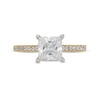 Thumbnail Image 4 of 1-3/4 CT. T.W. Certified Princess-Cut Lab-Grown Diamond Engagement Ring in 14K Gold (F/VS2)