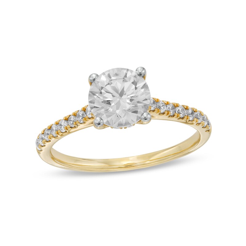 Main Image 1 of 1-3/4 CT. T.W. Certified Lab-Grown Diamond Engagement Ring in 14K Gold (F/VS2)