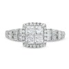 Thumbnail Image 4 of 1 CT. T.W. Princess-Cut Diamond Quad Engagement Ring in 14K White Gold