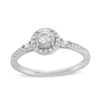 Thumbnail Image 1 of 1/3 CT. T.W. Diamond Halo Engagement Ring in 10K White Gold