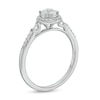 Thumbnail Image 3 of 1/3 CT. T.W. Diamond Halo Engagement Ring in 10K White Gold