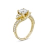 Thumbnail Image 3 of 2 CT. T.W. Certified Lab-Grown Diamond Tri-Sides Swirl Frame Engagement Ring in 14K Gold (F/VS2)