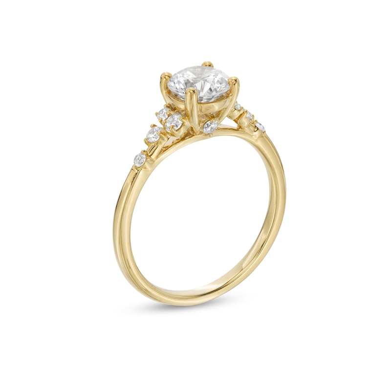 Main Image 3 of 1-1/5 CT. T.W. Certified Lab-Grown Diamond Tri-Sides Engagement Ring in 14K Gold (F/VS2)