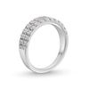Thumbnail Image 3 of 1 CT. T.W. Diamond Double-Row Anniversary Band in 14K White Gold