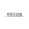 Thumbnail Image 4 of 1 CT. T.W. Diamond Double-Row Anniversary Band in 14K White Gold