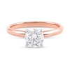 Thumbnail Image 3 of 1 CT. Certified Lab-Grown Diamond Solitaire Engagement Ring in 14K Rose Gold (F/VS2)