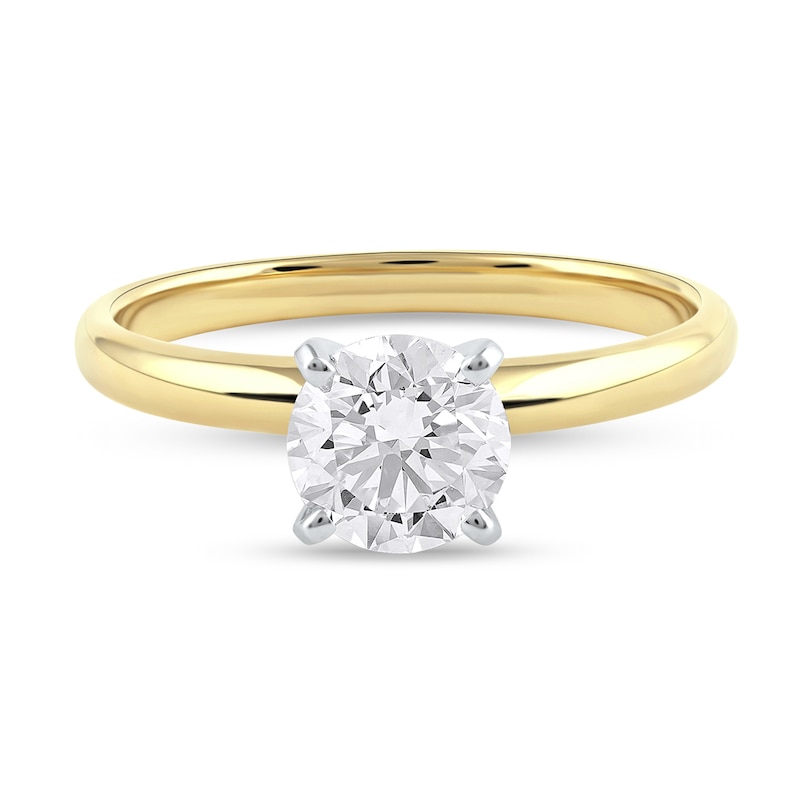 Main Image 3 of 1 CT. Certified Lab-Grown Diamond Solitaire Engagement Ring in 14K Gold (F/VS2)