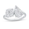 Thumbnail Image 1 of 1 CT. T.W. Multi Diamond Toi et Moi Ring in 10K White Gold