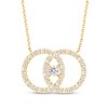 Thumbnail Image 0 of 1 CT. T.W. Diamond Interlocking Circles Necklace in 10K Gold